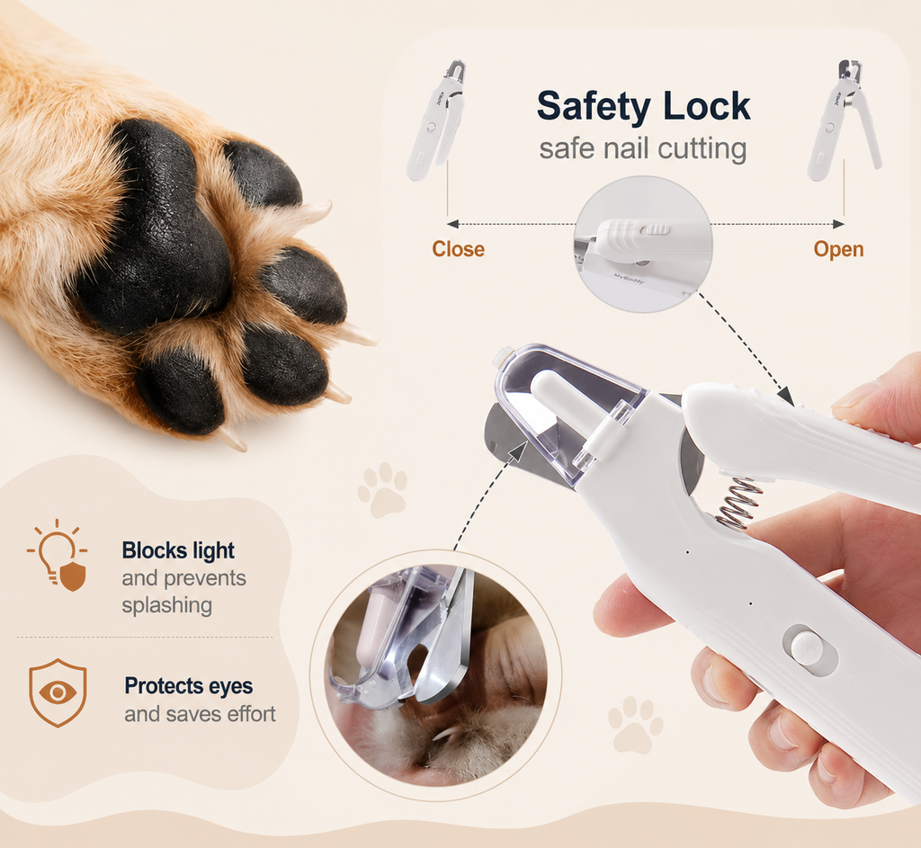MyBuddy 2-in-1 Painless Nail Clipper &amp; Grinder