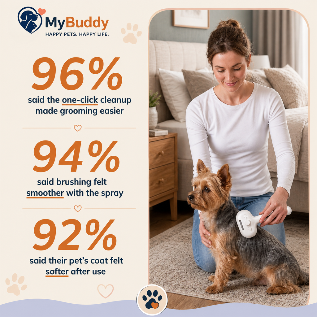 MyBuddy Steamy Grooming Brush