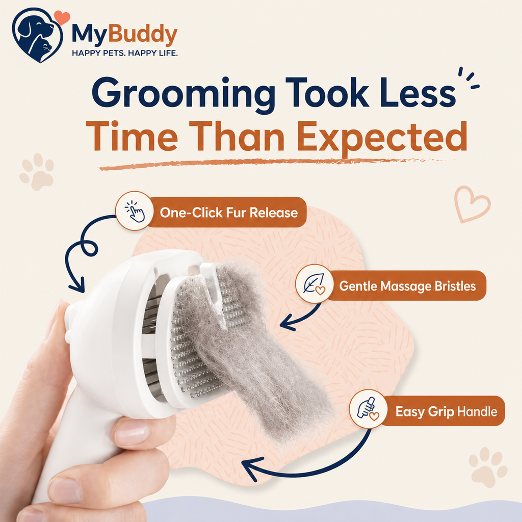 MyBuddy Steamy Grooming Brush