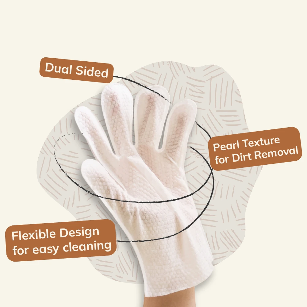 MyBuddy Pet Bathing Glove Wipes